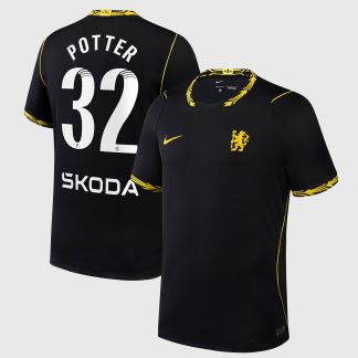 Chelsea WSL Nike Away Stadium Shirt 2026-27 with Potter 32 printing