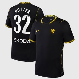 Chelsea WSL Nike Away Stadium Shirt 2026-27 with Potter 32 printing