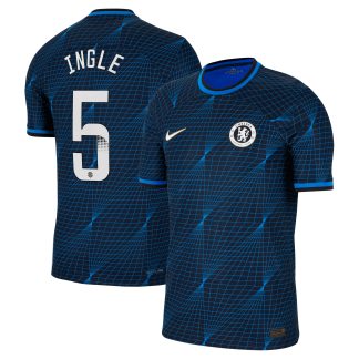 Chelsea WSL Nike Away Vapor Match Shirt 2023-24 with Ingle 5 printing