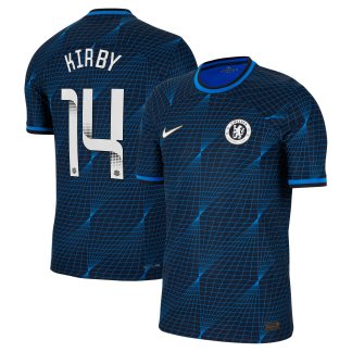 Chelsea WSL Nike Away Vapor Match Shirt 2023-24 with Kirby 14 printing