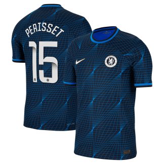 Chelsea WSL Nike Away Vapor Match Shirt 2023-24 with Perisset 15 printing
