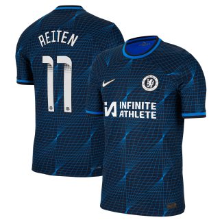 Chelsea WSL Nike Away Vapor Match Sponsored Shirt 2023-24 with Reiten 11 printing