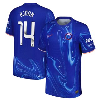 Chelsea WSL Nike Dri-FIT ADV Home Match Shirt 2024-25 with Björn 14 printing