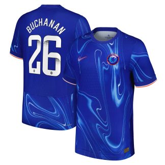 Chelsea WSL Nike Dri-FIT ADV Home Match Shirt 2024-25 with Buchanan 26 printing