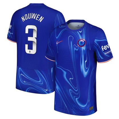 Chelsea WSL Nike Dri-FIT ADV Home Match Shirt 2024-25 with Nouwen 3 printing