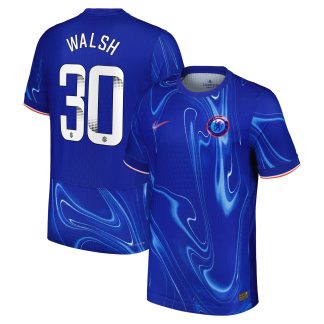 Chelsea WSL Nike Dri-FIT ADV Home Match Shirt 2024-25 with Walsh 30 printing