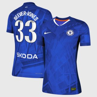 Chelsea WSL Nike Dri-FIT ADV Home Match Shirt 2025-26 - Womens with Beever-Jones 33 printing
