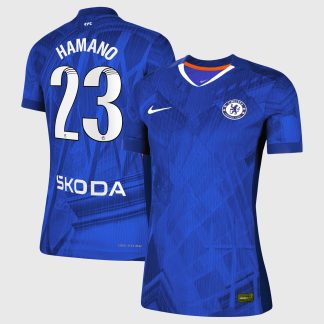 Chelsea WSL Nike Dri-FIT ADV Home Match Shirt 2025-26 - Womens with Hamano 23 printing