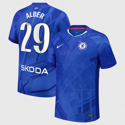 Chelsea WSL Nike Dri-FIT ADV Home Match Shirt 2025-26 with Alber 29 printing