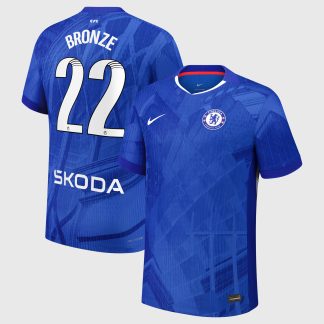 Chelsea WSL Nike Dri-FIT ADV Home Match Shirt 2025-26 with Bronze 22 printing