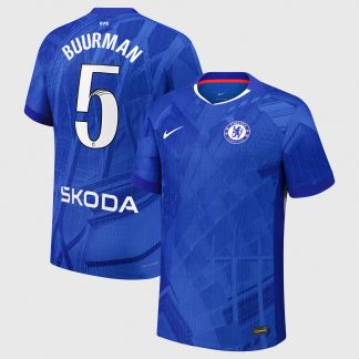 Chelsea WSL Nike Dri-FIT ADV Home Match Shirt 2025-26 with Buurman 5 printing