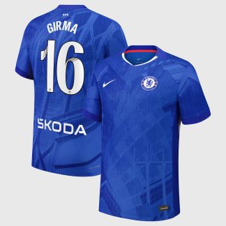 Chelsea WSL Nike Dri-FIT ADV Home Match Shirt 2025-26 with Girma 16 printing