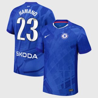 Chelsea WSL Nike Dri-FIT ADV Home Match Shirt 2025-26 with Hamano 23 printing