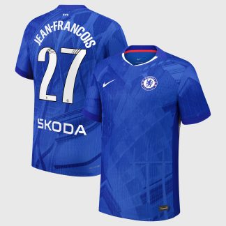 Chelsea WSL Nike Dri-FIT ADV Home Match Shirt 2025-26 with Jean-Francois 27 printing