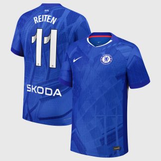 Chelsea WSL Nike Dri-FIT ADV Home Match Shirt 2025-26 with Reiten 11 printing