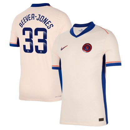 Chelsea WSL Nike Dri Fit Adv Away Match Shirt 2024-25 with Beever-Jones 33 printing