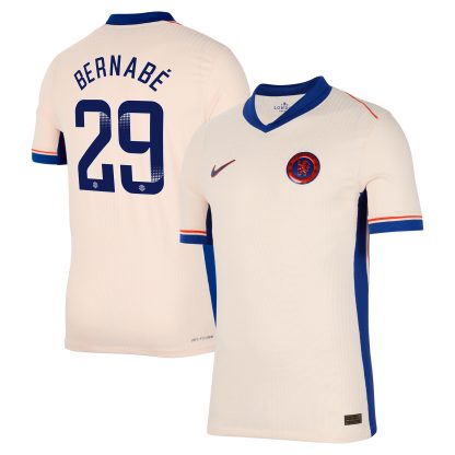 Chelsea WSL Nike Dri Fit Adv Away Match Shirt 2024-25 with Bernabé 29 printing