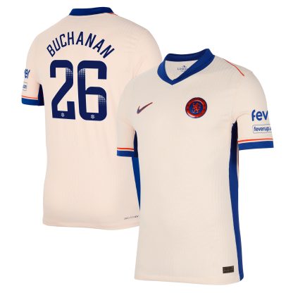 Chelsea WSL Nike Dri Fit Adv Away Match Shirt 2024-25 with Buchanan 26 printing