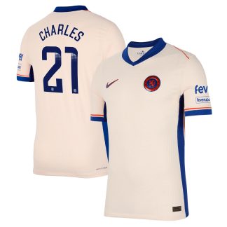 Chelsea WSL Nike Dri Fit Adv Away Match Shirt 2024-25 with Charles 21 printing