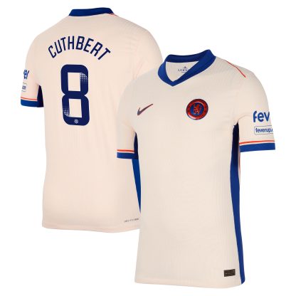 Chelsea WSL Nike Dri Fit Adv Away Match Shirt 2024-25 with Cuthbert 8 printing