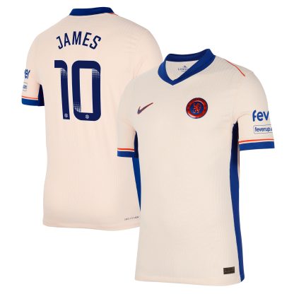 Chelsea WSL Nike Dri Fit Adv Away Match Shirt 2024-25 with James 10 printing