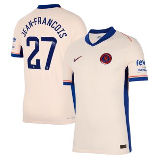 Chelsea WSL Nike Dri Fit Adv Away Match Shirt 2024-25 with Jean-François 27 printing