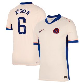 Chelsea WSL Nike Dri Fit Adv Away Match Shirt 2024-25 with Nüsken 6 printing