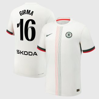 Chelsea WSL Nike Dri-Fit Adv Away Match Shirt 2025-26 with Girma 16 printing