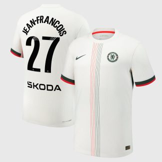 Chelsea WSL Nike Dri-Fit Adv Away Match Shirt 2025-26 with Jean-Francois 27 printing