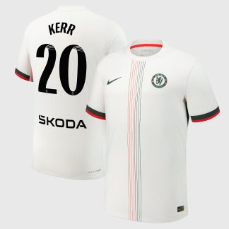 Chelsea WSL Nike Dri-Fit Adv Away Match Shirt 2025-26 with Kerr 20 printing
