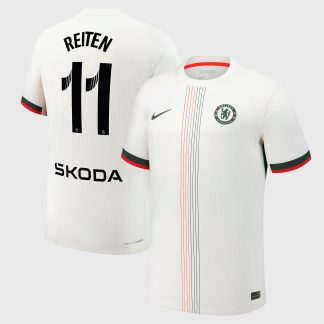 Chelsea WSL Nike Dri-Fit Adv Away Match Shirt 2025-26 with Reiten 11 printing