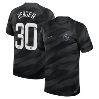 Chelsea WSL Nike Goalkeeper Stadium Shirt 2023-24 with Berger 30 printing