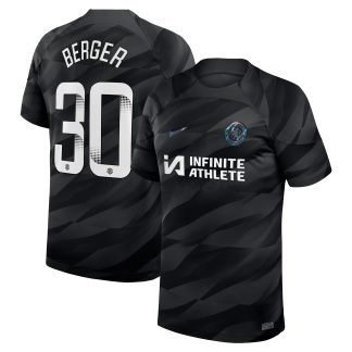 Chelsea WSL Nike Goalkeeper Stadium Sponsored Shirt 2023-24 with Berger 30 printing