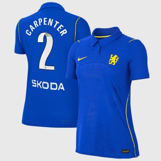Chelsea WSL Nike Home Aero-FIT Match Shirt 2026-27 - Womens with Carpenter 2 printing