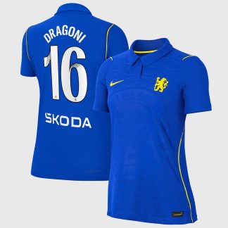 Chelsea WSL Nike Home Aero-FIT Match Shirt 2026-27 - Womens with Dragoni 16 printing