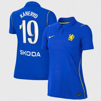 Chelsea WSL Nike Home Aero-FIT Match Shirt 2026-27 - Womens with Kaneryd 19 printing