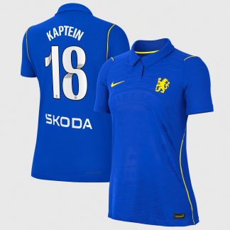 Chelsea WSL Nike Home Aero-FIT Match Shirt 2026-27 - Womens with Kaptein 18 printing