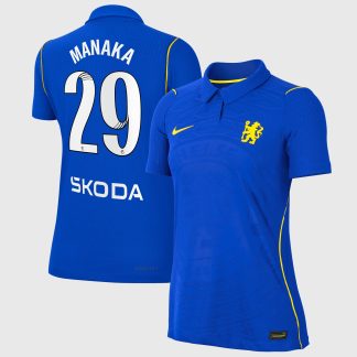 Chelsea WSL Nike Home Aero-FIT Match Shirt 2026-27 - Womens with Manaka 29 printing