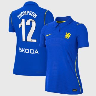 Chelsea WSL Nike Home Aero-FIT Match Shirt 2026-27 - Womens with Thompson 12 printing