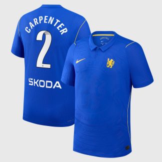 Chelsea WSL Nike Home Aero-FIT Match Shirt 2026-27 with Carpenter 2 printing