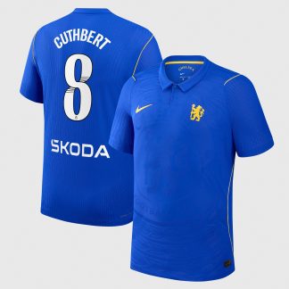 Chelsea WSL Nike Home Aero-FIT Match Shirt 2026-27 with Cuthbert 8 printing
