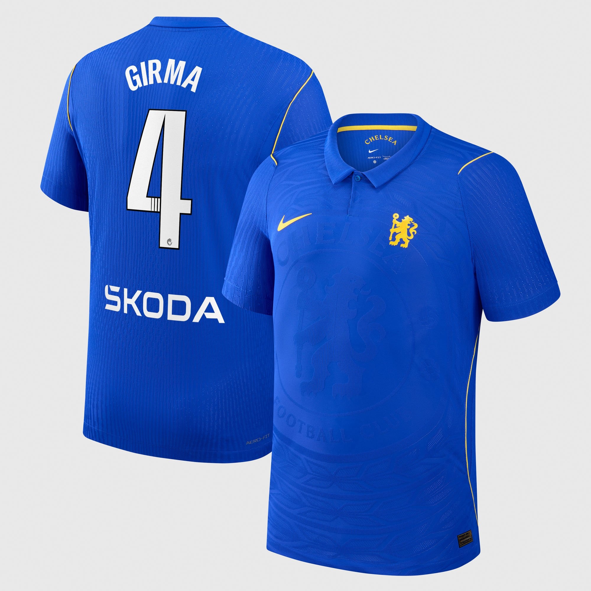 Chelsea WSL Nike Home Aero-FIT Match Shirt 2026-27 with Girma 4 printing