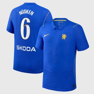 Chelsea WSL Nike Home Aero-FIT Match Shirt 2026-27 with Nüsken 6 printing