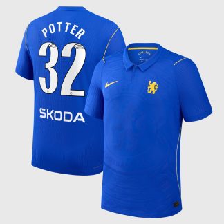 Chelsea WSL Nike Home Aero-FIT Match Shirt 2026-27 with Potter 32 printing