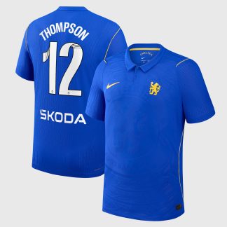 Chelsea WSL Nike Home Aero-FIT Match Shirt 2026-27 with Thompson 12 printing