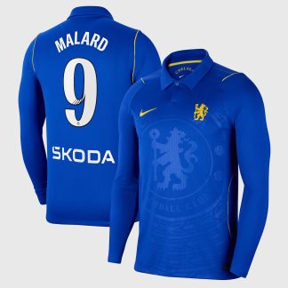 Chelsea WSL Nike Home Stadium Long Sleeve Shirt 2026-27 with Malard 9 printing