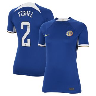 Chelsea WSL Nike Home Stadium Shirt 2023-24 - Womens - with Fishel 2 printing