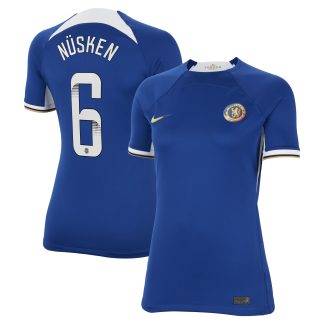 Chelsea WSL Nike Home Stadium Shirt 2023-24 - Womens - with Nüsken 6 printing