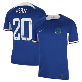 Chelsea WSL Nike Home Stadium Shirt 2023-24 with Kerr 20 printing