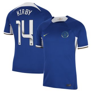 Chelsea WSL Nike Home Stadium Shirt 2023-24 with Kirby 14 printing